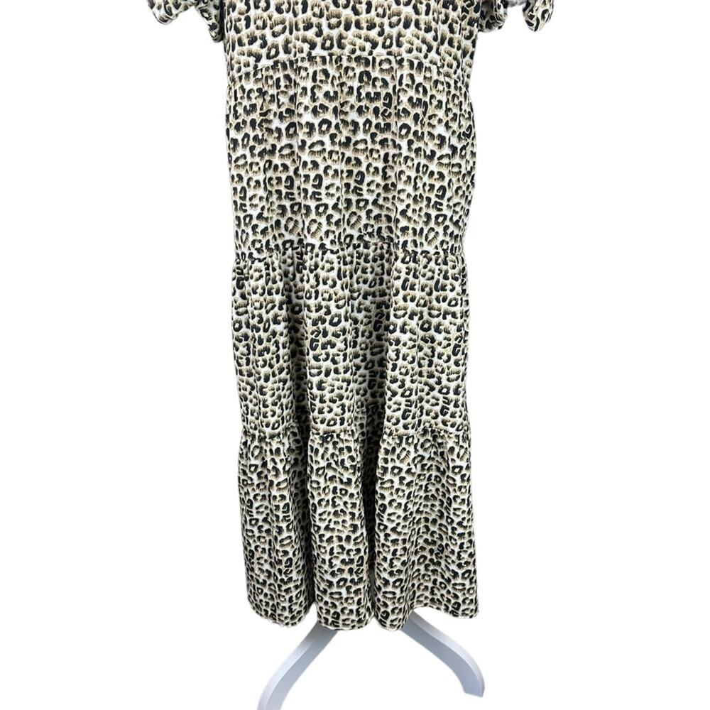 Charles Henry Leopard Print Button Front Dress Si… - image 4